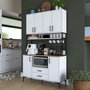 Hanah Home Gabinete Multipropósito Blanco y Nuez JE169 - 3260